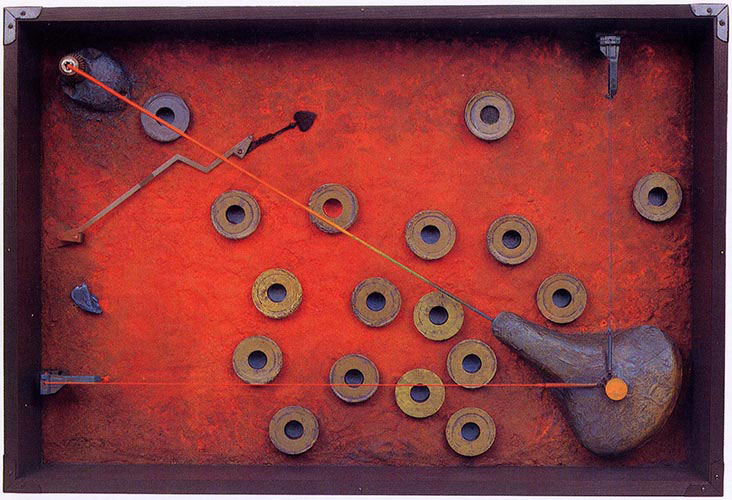 池田龍雄　「広場・逃亡」1992 
